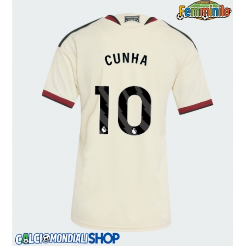 Maglie da calcio Manchester United Matheus Cunha #10 Terza Maglia Femminile 2026-27 Manica Corta